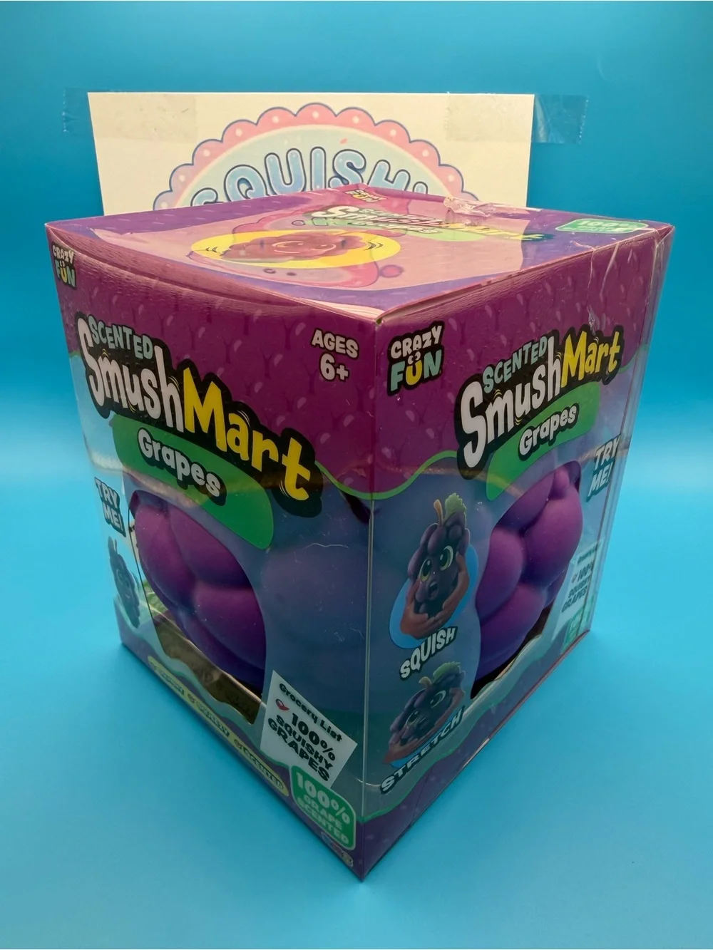 Scented Grape Squishy Toy - Purple